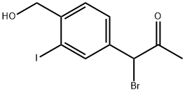 4-(1-Bromo-2-oxopropyl)-2-iodobenzylalcohol