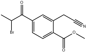 Methyl 4-(2-bromopropanoyl)-2-(cyanomethyl)benzoate