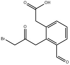 2-(3-Bromo-2-oxopropyl)-3-formylphenylacetic acid