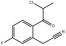 2-(2-Chloropropanoyl)-5-fluorophenylacetonitrile