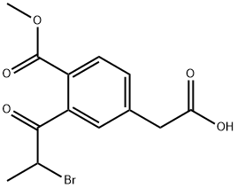 Methyl 2-(2-bromopropanoyl)-4-(carboxymethyl)benzoate