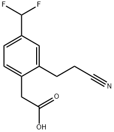2-(2-Cyanoethyl)-4-(difluoromethyl)phenylacetic acid