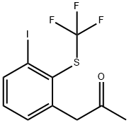 1-(3-Iodo-2-(trifluoromethylthio)phenyl)propan-2-one