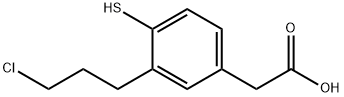 3-(3-Chloropropyl)-4-mercaptophenylacetic acid