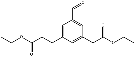 Ethyl 3-(3-ethoxy-3-oxopropyl)-5-formylphenylacetate