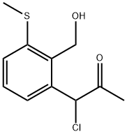 2-(1-Chloro-2-oxopropyl)-5-(methylthio)benzylalcohol