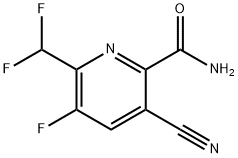 5-Cyano-2-(difluoromethyl)-3-fluoropyridine-6-carboxamide