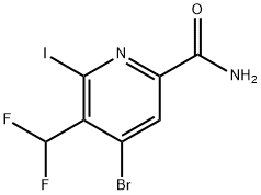 4-Bromo-3-(difluoromethyl)-2-iodopyridine-6-carboxamide