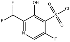 2-(Difluoromethyl)-5-fluoro-3-hydroxypyridine-4-sulfonyl chloride