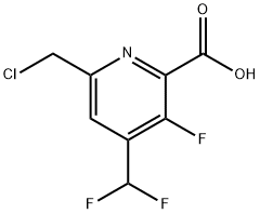 6-(Chloromethyl)-4-(difluoromethyl)-3-fluoropyridine-2-carboxylic acid