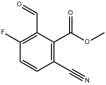 Benzoic acid, 6-cyano-3-fluoro-2-formyl-, methyl ester