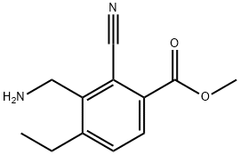 Benzoic acid, 3-(aminomethyl)-2-cyano-4-ethyl-, methyl ester