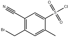 4-Bromomethyl-5-cyano-2-methylbenzenesulfonyl chloride