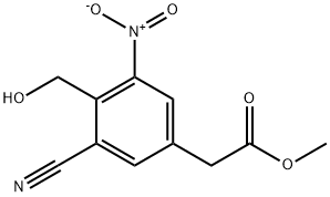 Methyl 3-cyano-4-hydroxymethyl-5-nitrophenylacetate