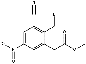 Methyl 2-bromomethyl-3-cyano-5-nitrophenylacetate