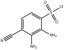 4-Cyano-2,3-diaminobenzenesulfonyl chloride