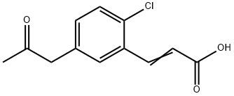 2-Chloro-5-(2-oxopropyl)cinnamic acid