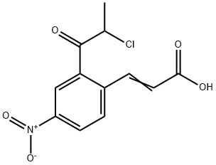 2-(2-Chloropropanoyl)-4-nitrocinnamic acid