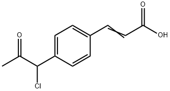 (E)-3-(4-(1-chloro-2-oxopropyl)phenyl)acrylic acid