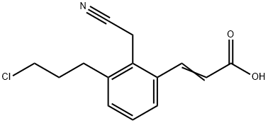 3-(3-Chloropropyl)-2-(cyanomethyl)cinnamic acid