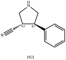 trans-4-phenylpyrrolidine-3-carbonitrile hydrochloride