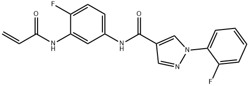 N-[4-氟-3-[(1-氧代-2-丙烯-1-基)氨基]苯基]-1-(2-氟苯基)-1H-吡唑-4-甲酰胺