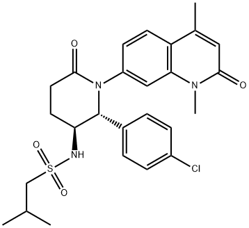 N-((2R,3S)-2-(4-Chlorophenyl)-1-(1,4-dimethyl-2-oxo-1,2-dihydroquinolin-7-yl)-6-oxopiperidin-3