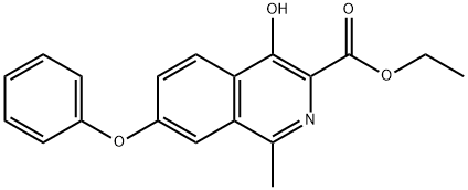 1-甲-4-羟基-7-苯氧基异喹啉-3-甲酸乙酯