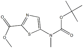 2-Thiazolecarboxylic acid, 5-[[(1,1-dimethylethoxy)carbonyl]methylamino]-, methyl ester