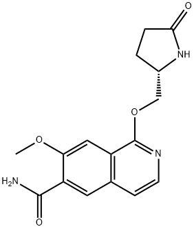 (S)-7-methoxy-1-((5-oxopyrrolidin-2-yl)methoxy)isoquinoline-6-carboxamide