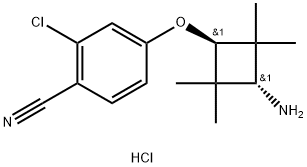 4-(反式-3-氨基-2,2,4,4-四甲基环丁氧基)-2-氯苯甲腈盐酸盐