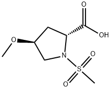 trans-1-methanesulfonyl-4-methoxypyrrolidine-2-carboxylic acid