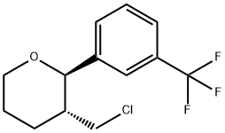 trans-3-(chloromethyl)-2-[3-(trifluoromethyl)phenyl]oxane