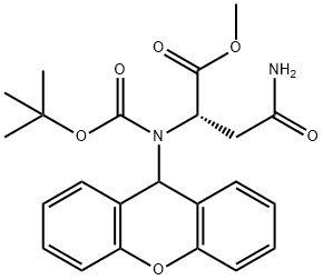 L-Asparagine, N2-[(1,1-dimethylethoxy)carbonyl]-N-9H-xanthen-9-yl-, methyl ester