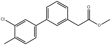 [1,1'-Biphenyl]-3-acetic acid, 3'-chloro-4'-methyl-, methyl ester