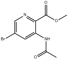 2-Pyridinecarboxylic acid, 3-(acetylamino)-5-bromo-, methyl ester