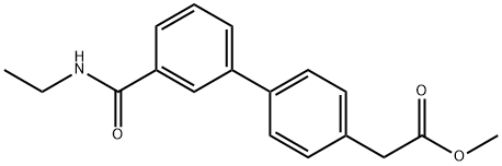 [1,1'-Biphenyl]-4-acetic acid, 3'-[(ethylamino)carbonyl]-, methyl ester