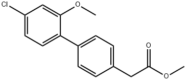 methyl 2-[4-(4-chloro-2-methoxyphenyl)phenyl]acetate