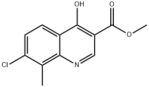 3-Quinolinecarboxylic acid, 7-chloro-4-hydroxy-8-methyl-, methyl ester