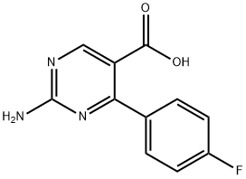 5-Pyrimidinecarboxylic acid, 2-amino-4-(4-fluorophenyl)-