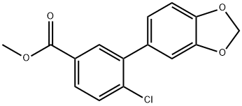 Benzoic acid, 3-(1,3-benzodioxol-5-yl)-4-chloro-, methyl ester