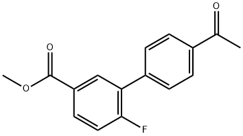 [1,1'-Biphenyl]-3-carboxylic acid, 4'-acetyl-6-fluoro-, methyl ester