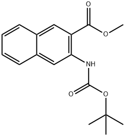 2-Naphthalenecarboxylic acid, 3-[[(1,1-dimethylethoxy)carbonyl]amino]-, methyl ester