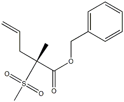 benzyl(R)-2-methyl-2-(methylsulfonyl)pent-4-enoate