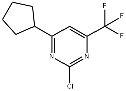 Pyrimidine, 2-chloro-4-cyclopentyl-6-(trifluoromethyl)-