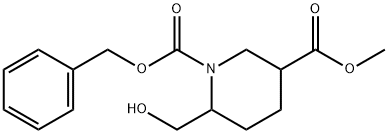 1-Benzyl 3-methyl 6-(hydroxymethyl)piperidine-1,3- dicarboxylate...