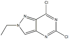 5,7-dichloro-2-ethyl-2H-pyrazolo[4,3-d]pyrimidine