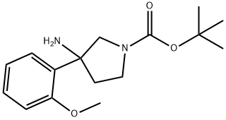 1-Pyrrolidinecarboxylic acid, 3-amino-3-(2-methoxyphenyl)-, 1,1-dimethylethyl es…