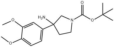 1-Pyrrolidinecarboxylic acid, 3-amino-3-(3,4-dimethoxyphenyl)-, 1,1-dimethylethy…