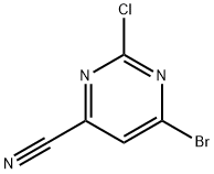 4-Pyrimidinecarbonitrile, 6-bromo-2-chloro-